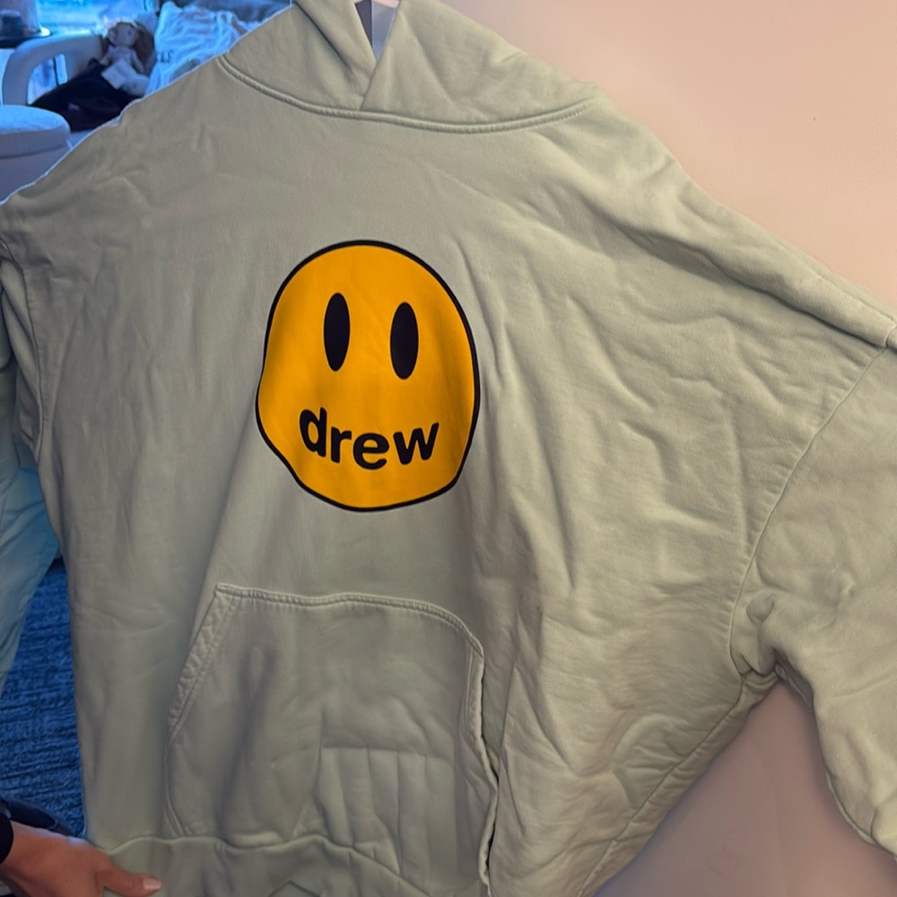 Drew house light mint hoodie size medium mascot hoodie